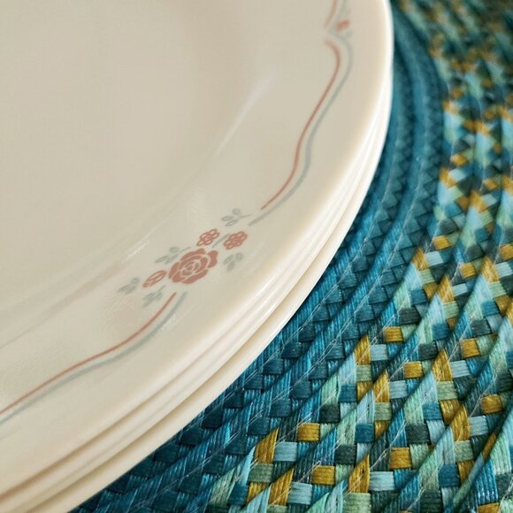 4 Corelle English Breakfast Dinner Plates - Picture 4 of 4